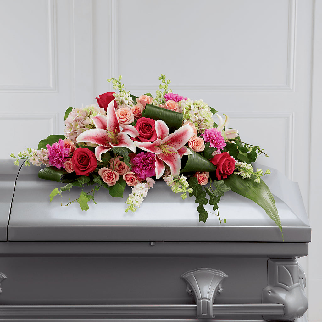 Splendid Grace Casket Spray – BECCA'S BLING AND BLOOMS, Millington TN