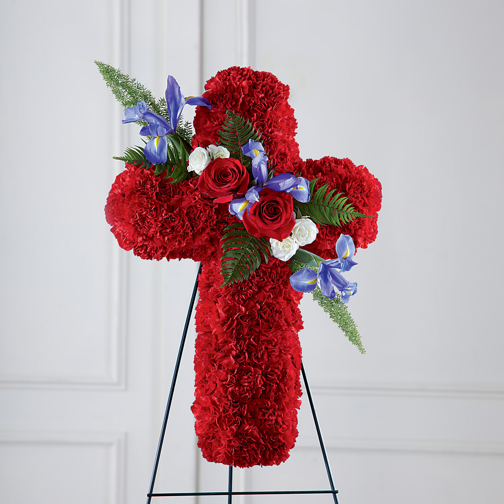 Faithful Hero Floral Cross – BECCA'S BLING AND BLOOMS, Millington TN
