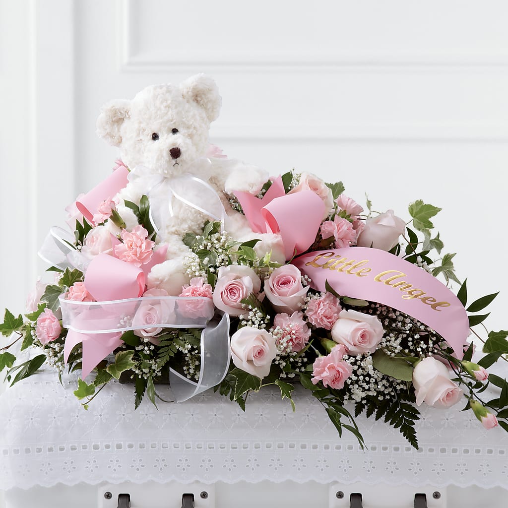 Touch of Sympathy Casket Spray – BECCA'S BLING AND BLOOMS, Millington TN