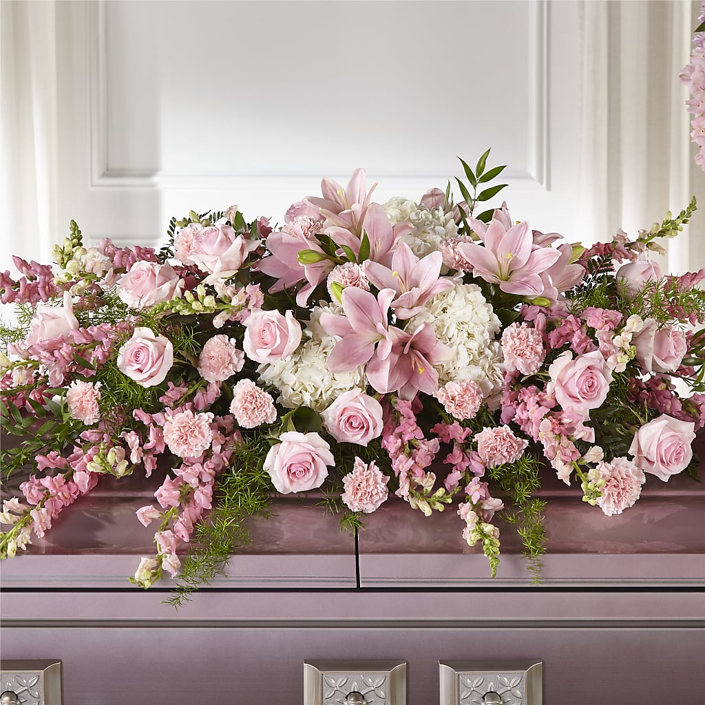 Life & Remembrance Casket Spray – BECCA'S BLING AND BLOOMS, Millington TN