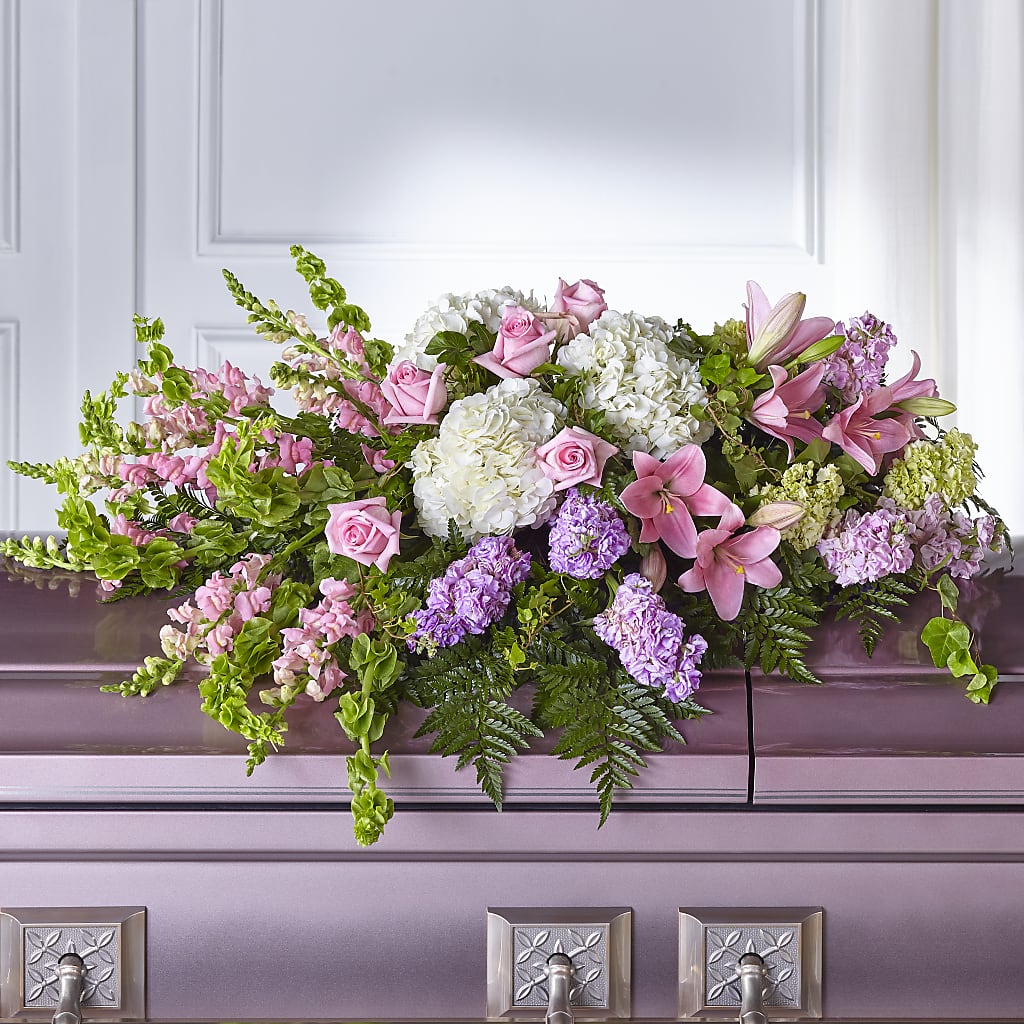 Life's Gratitude Casket Spray – BECCA'S BLING AND BLOOMS, Millington TN