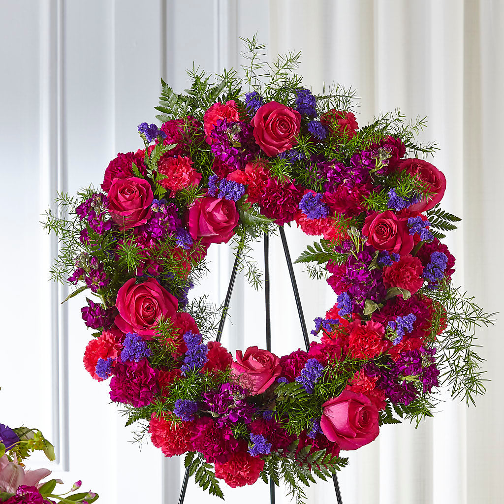 Calming Colors Wreath – BECCA'S BLING AND BLOOMS, Millington TN