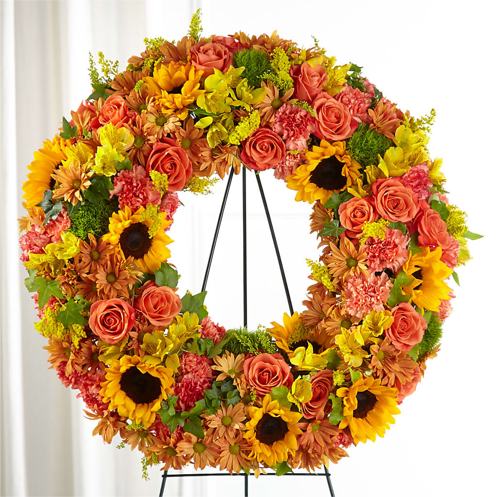 Autumnal Memories Wreath (Standard) – BECCA'S BLING AND BLOOMS, Millington TN