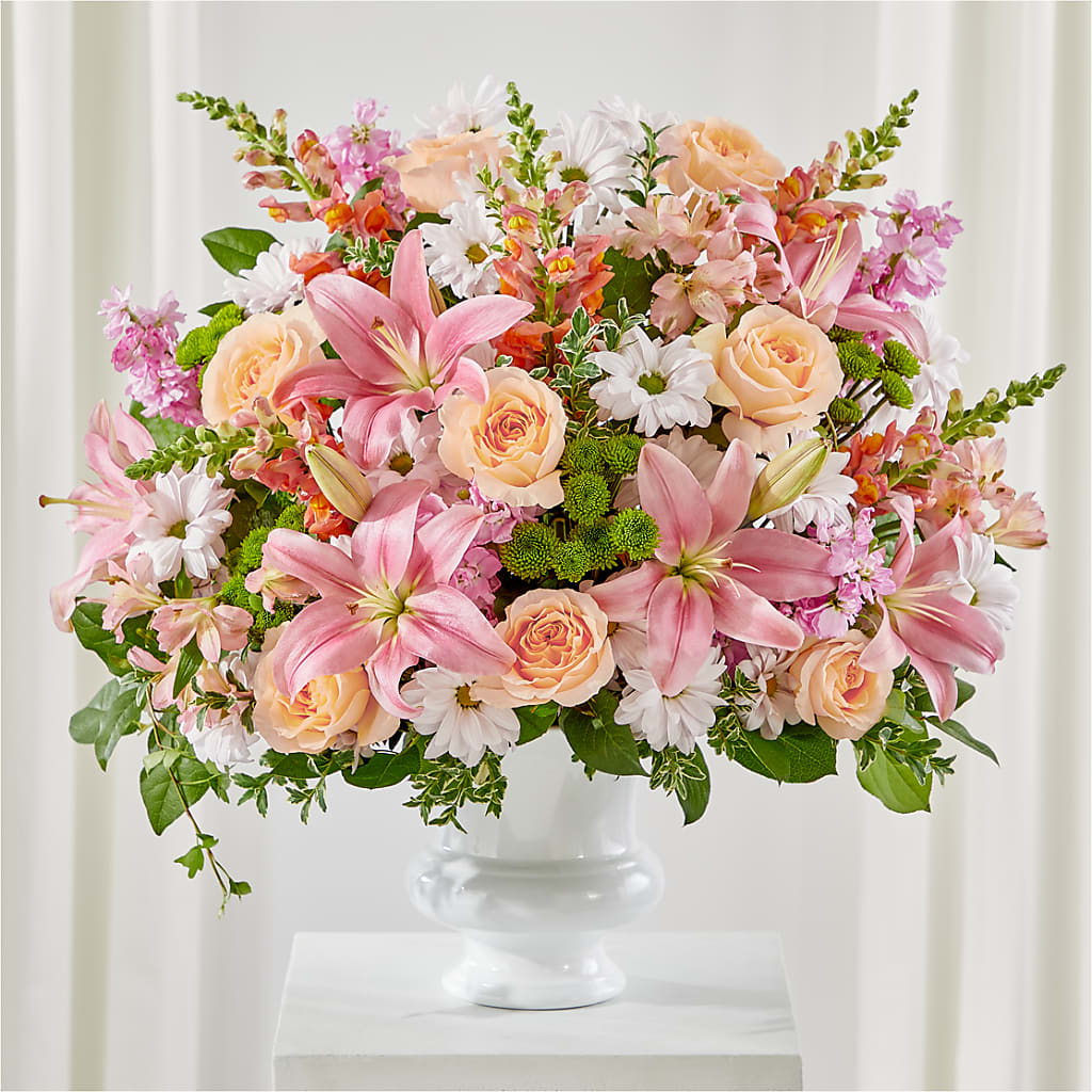 Heartfelt Gesture Urn Arrangement – BECCA'S BLING AND BLOOMS, Millington TN