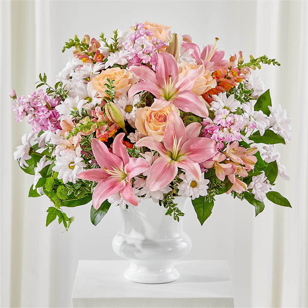 Heartfelt Gesture Urn Arrangement – BECCA'S BLING AND BLOOMS, Millington TN