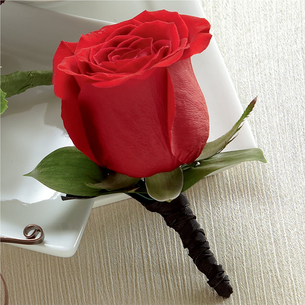 Red Rose Boutonniere – BECCA'S BLING AND BLOOMS, Millington TN