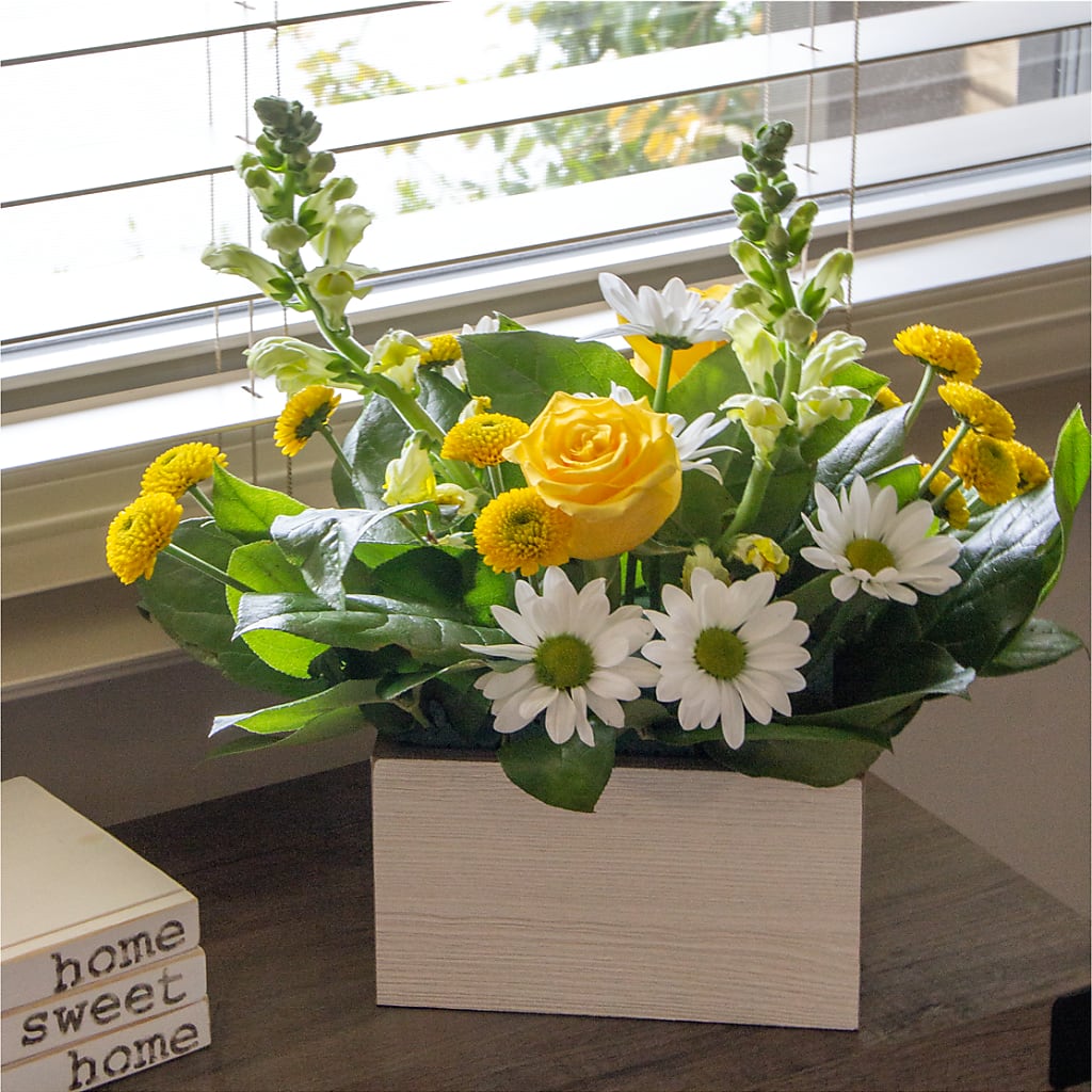Sun Salutation Box Bouquet – BECCA'S BLING AND BLOOMS, Millington TN