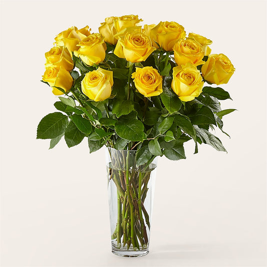 Long Stem Yellow Rose Bouquet – BECCA'S BLING AND BLOOMS, Millington TN