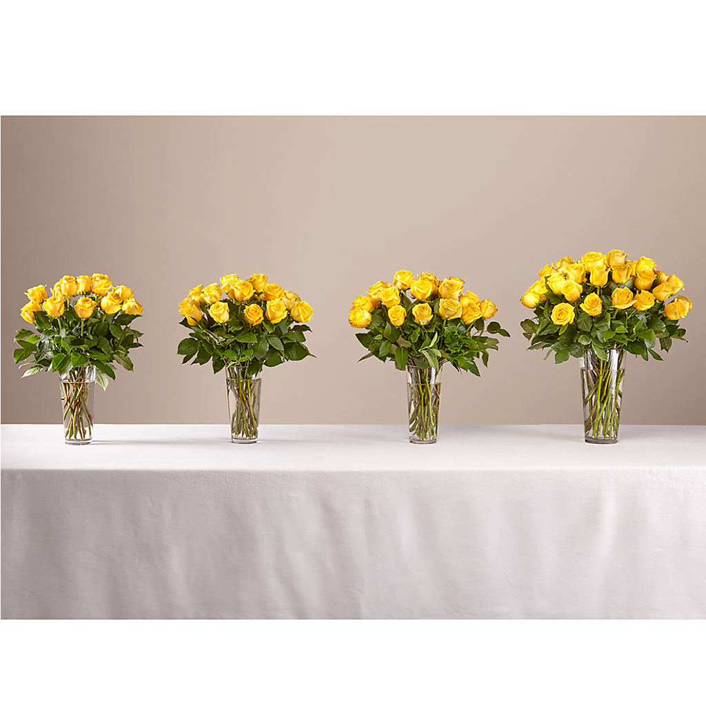 Long Stem Yellow Rose Bouquet – BECCA'S BLING AND BLOOMS, Millington TN