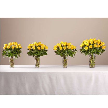 Long Stem Yellow Rose Bouquet – BECCA'S BLING AND BLOOMS, Millington TN
