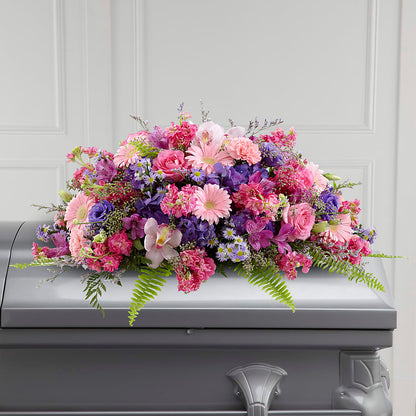 Glorious Garden Casket Spray – BECCA'S BLING AND BLOOMS, Millington TN