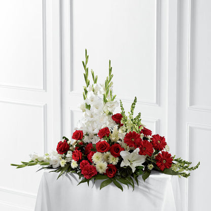 Crimson & White Arrangement – BECCA'S BLING AND BLOOMS, Millington TN