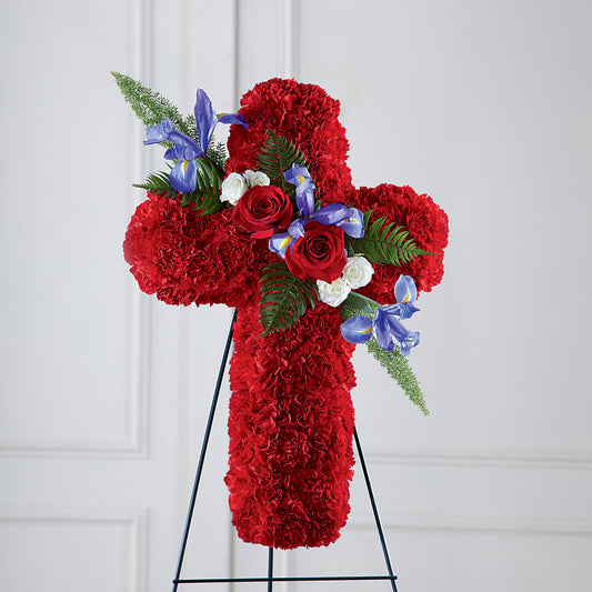 Faithful Hero Floral Cross – BECCA'S BLING AND BLOOMS, Millington TN