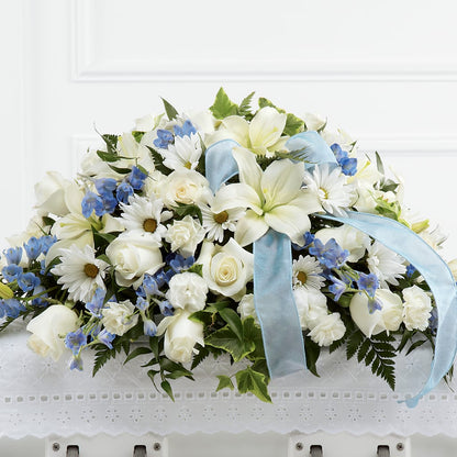 Tender Treasure Casket Spray – BECCA'S BLING AND BLOOMS, Millington TN