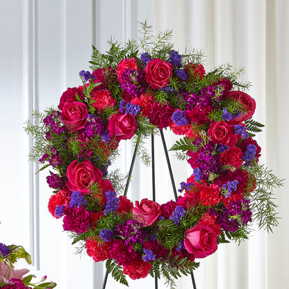 Calming Colors Wreath – BECCA'S BLING AND BLOOMS, Millington TN