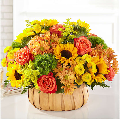 Harvest Sunflower Basket – BECCA'S BLING AND BLOOMS, Millington TN