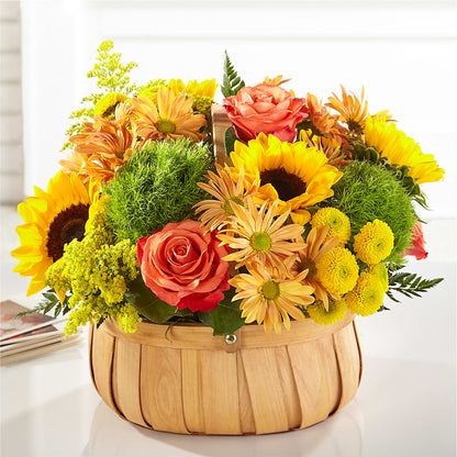 Harvest Sunflower Basket – BECCA'S BLING AND BLOOMS, Millington TN