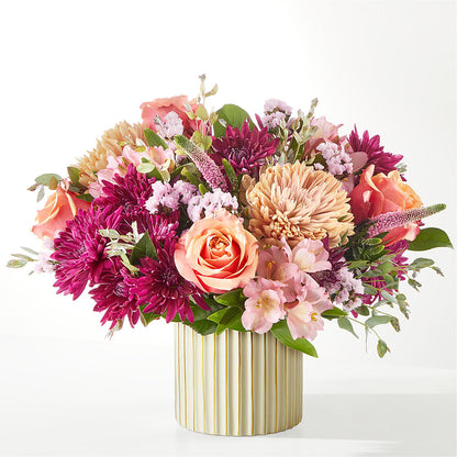Berry Cobbler Bouquet with Ivory Vase – BECCA'S BLING AND BLOOMS, Millington TN