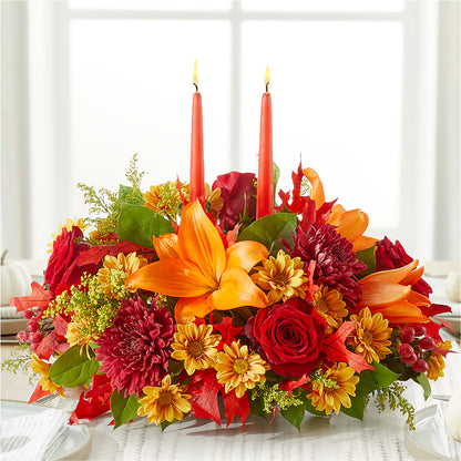 Autumn's Embrace Centerpiece – BECCA'S BLING AND BLOOMS, Millington TN